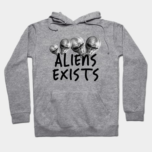 Aliens Exist Hoodie by theramashley